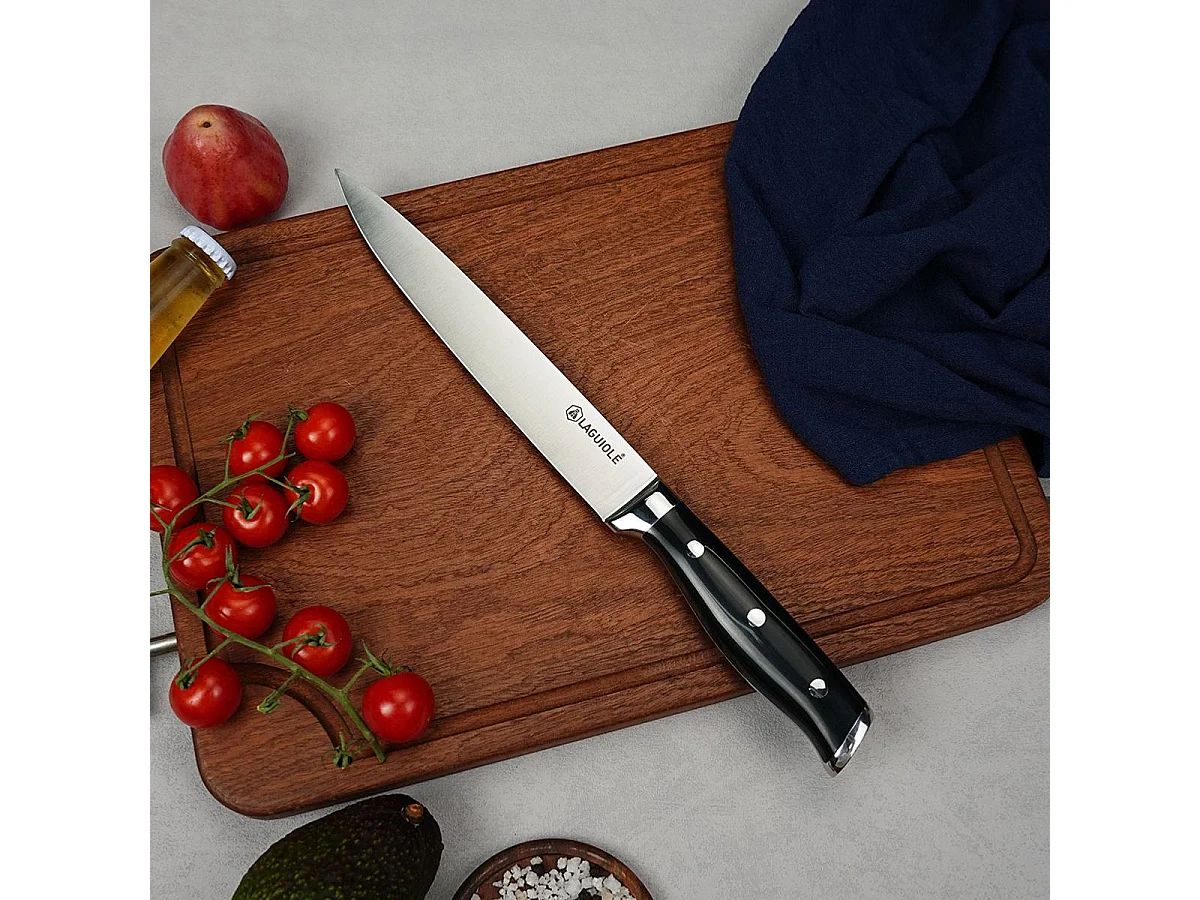 Couteau à trancher noir 33cm - "Essentials"