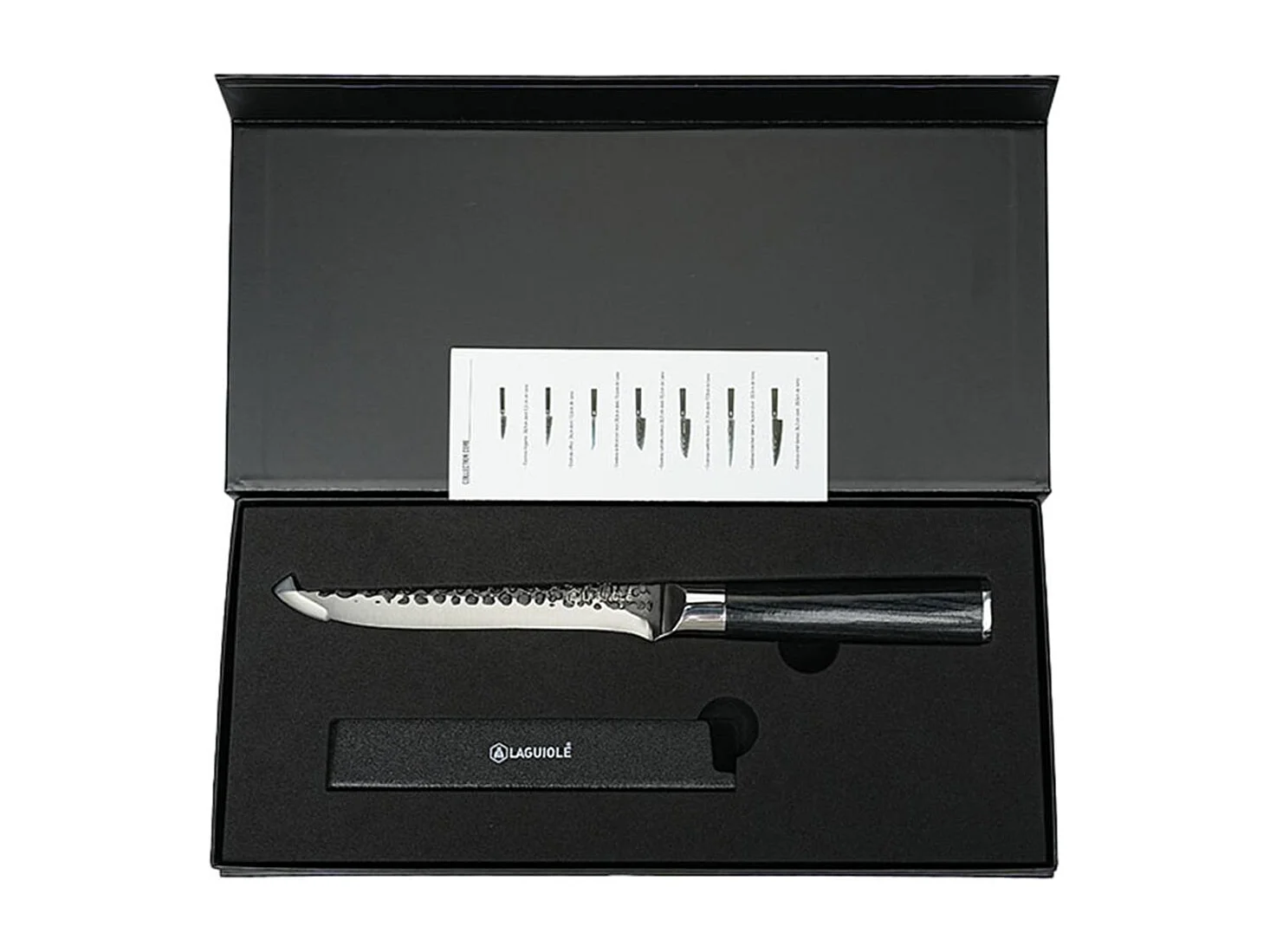 Couteau à désosser noir 29cm avec étui - "Sen"