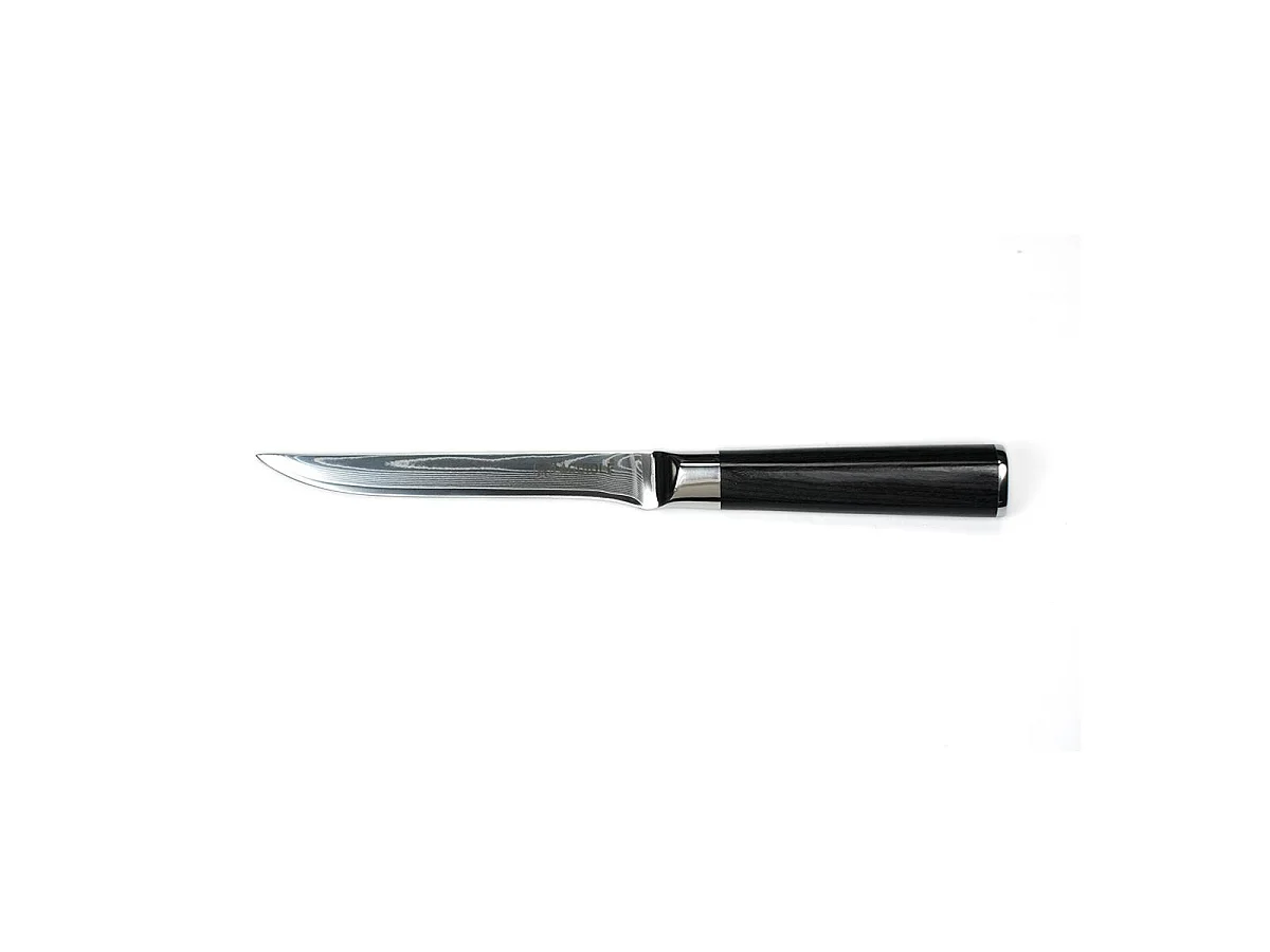 Couteau à désosser noir damas 29cm avec étui - "Core"