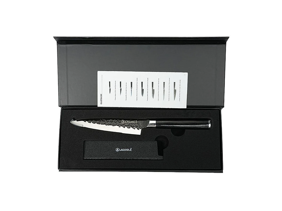 Couteau d'office noir 24cm avec étui - "Sen"