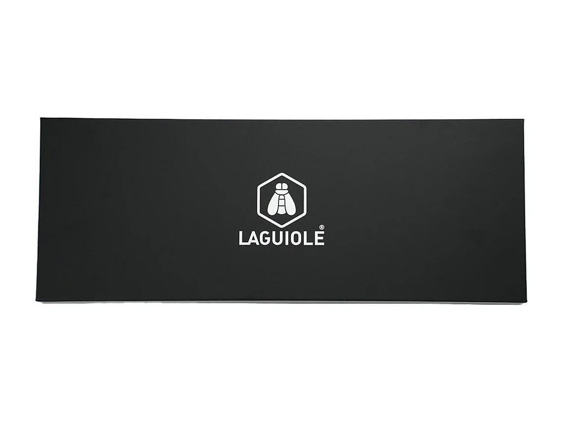 Couteau à trancher noir damas 34cm avec étui - "Core"