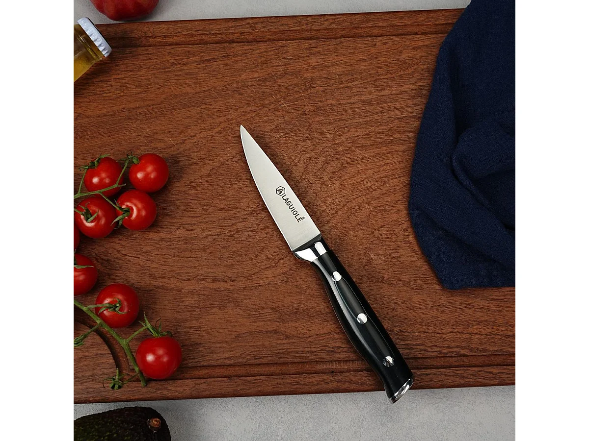 Couteau à légumes noir 20cm - "Essentials"