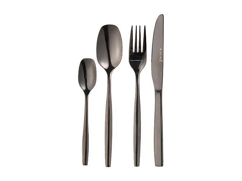 Ménagère 24 pièces - "Elora noir"