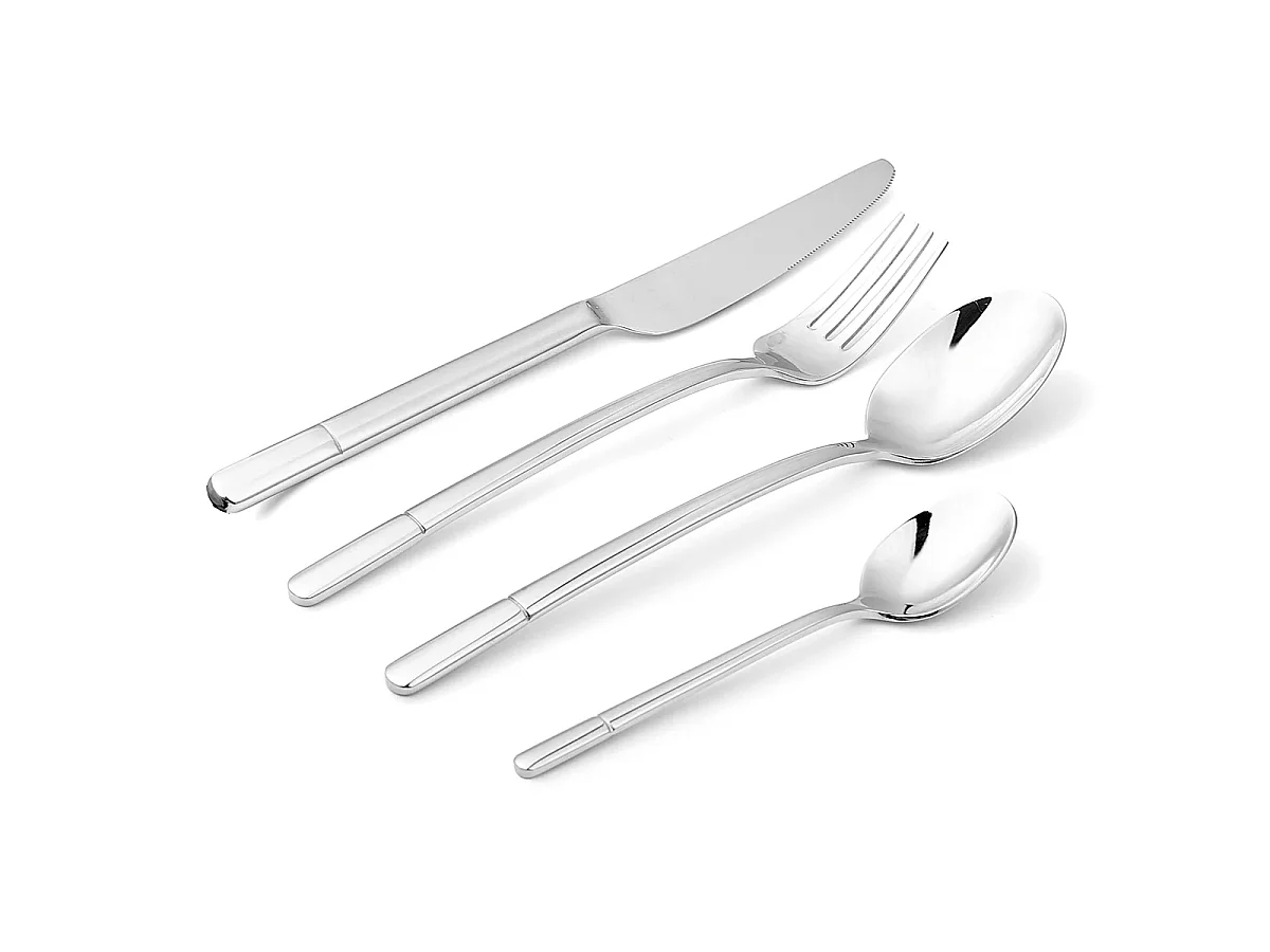 Ménagère 24 pièces en inox 18/8 - argenté - Fressia