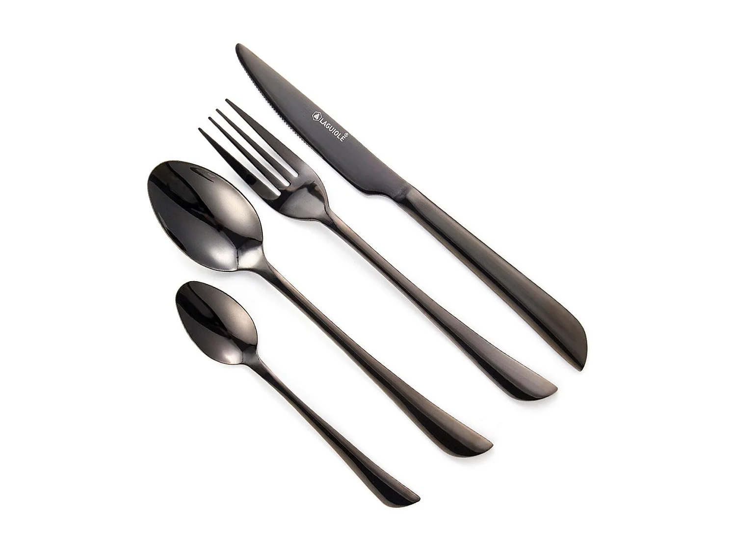 Ménagère 24 pièces - "Théa noir"