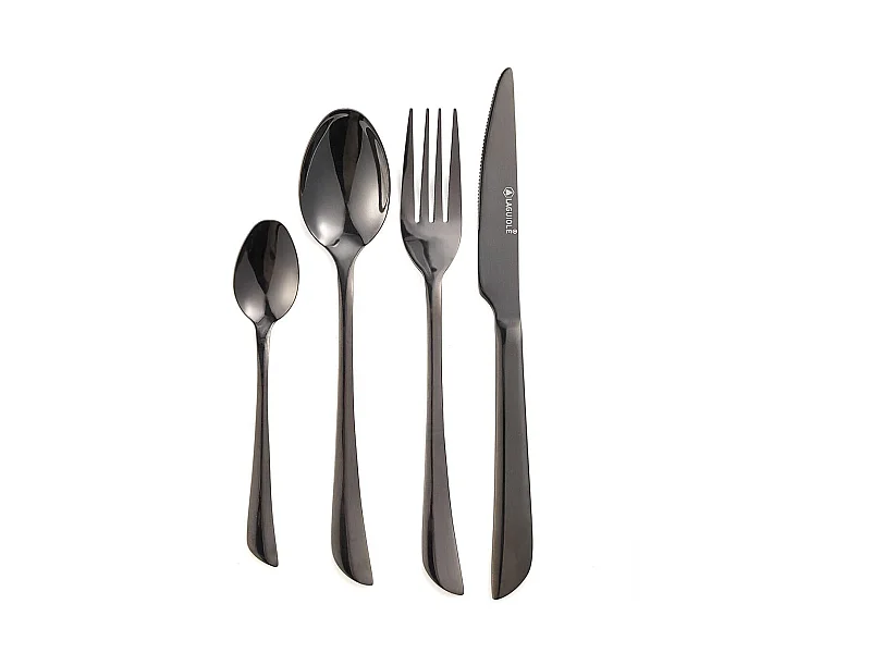 Ménagère 24 pièces - "Théa noir"