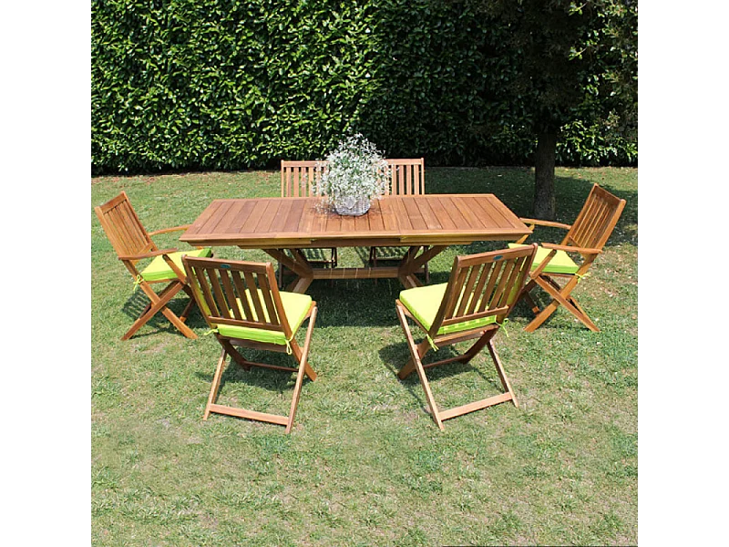 AKAZIENHOLZTISCH BALI 150/200x90 cm