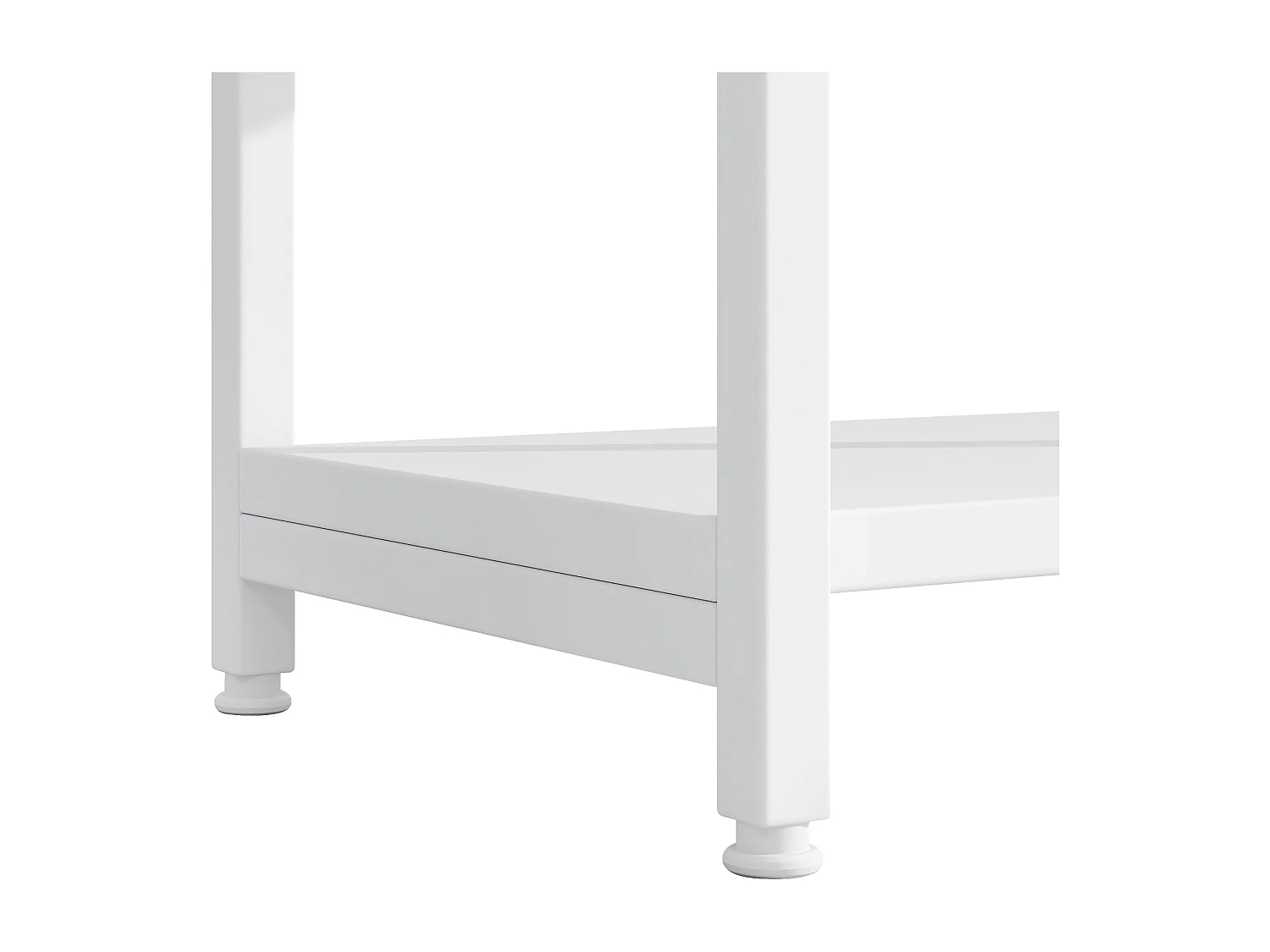 Prateleira de armazenamento moderna em estilo minimalista - 160 x 30 x 180 cm - MDF + metal - branca