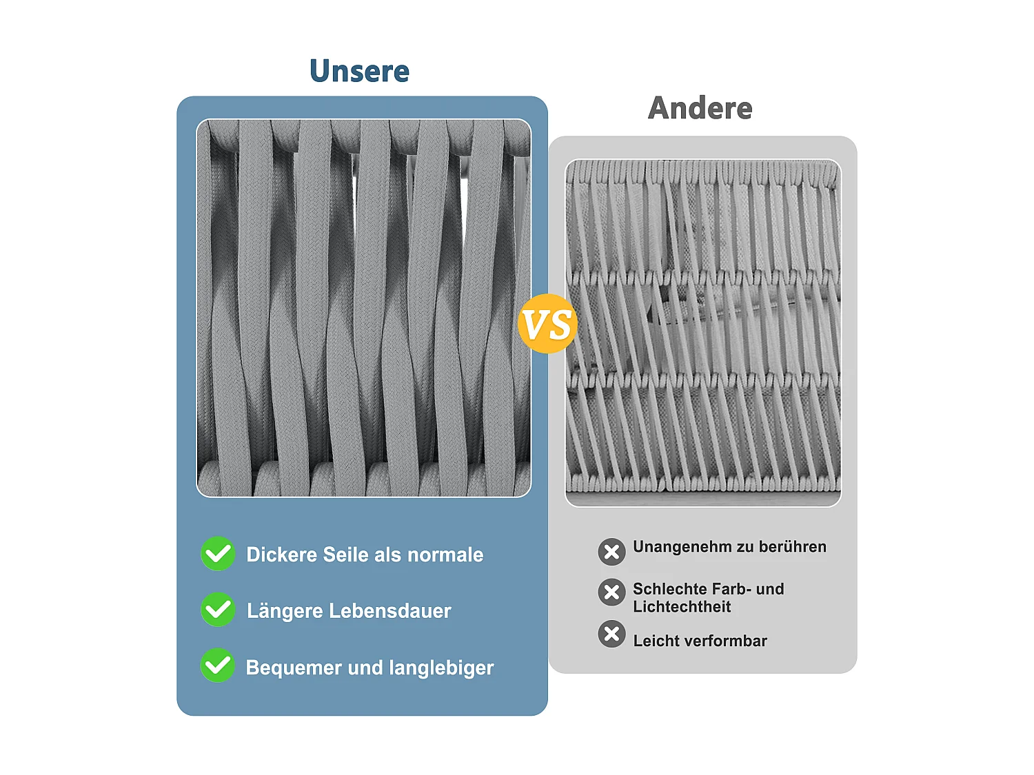 Ensemble de mobilier de jardin 5 places - structure métallique - avec coussins + table + 2 fauteuils + canapés - métal - gris