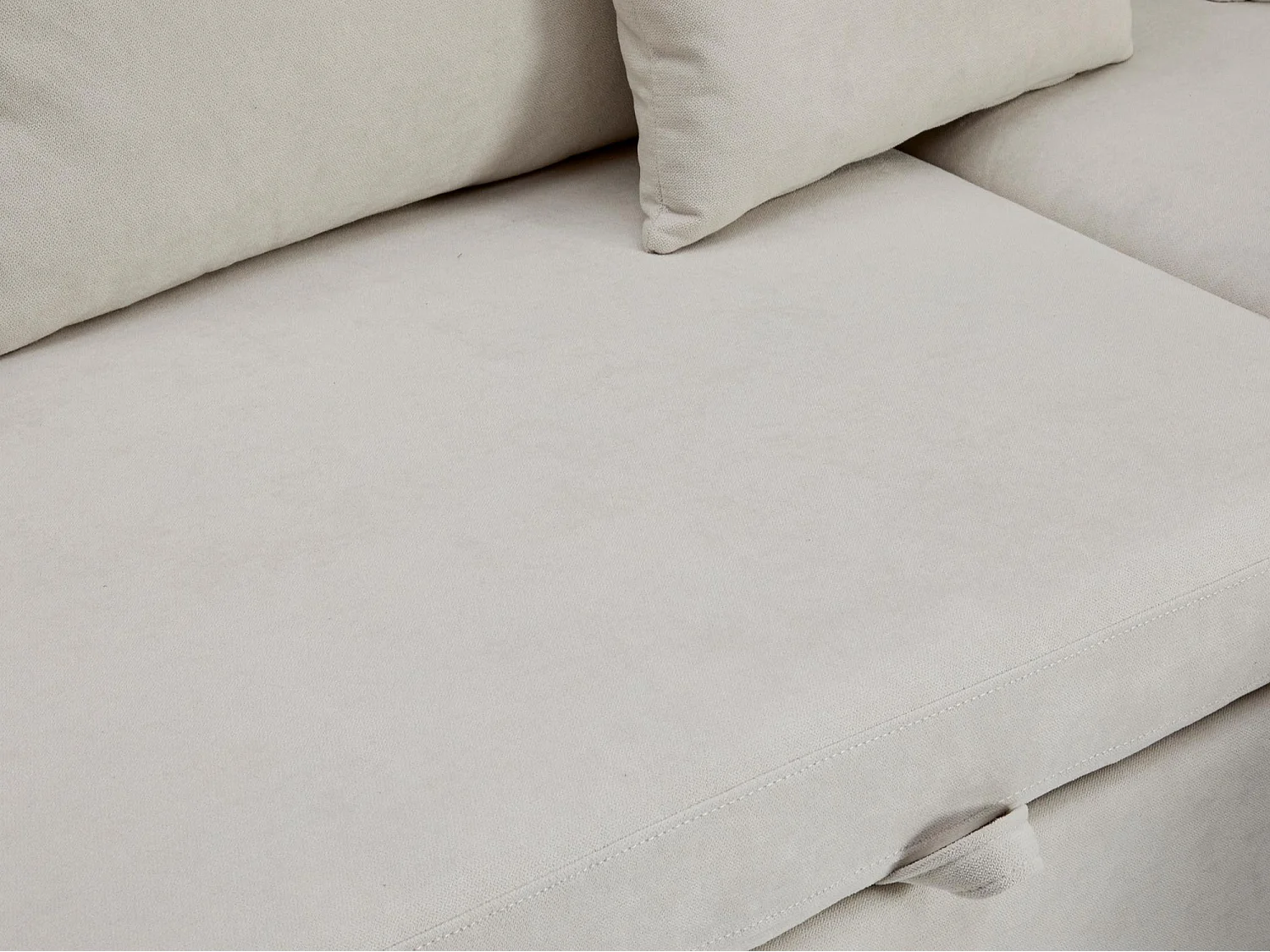 Clavio - Canapé Convertible 3 Places d’Angle – Rangement, USB, Tissu Flanelle – Idéal pour Studio/Appartement