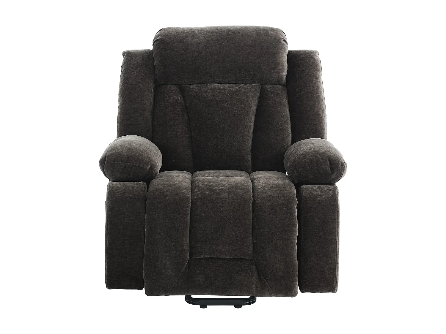 Fotel masujący elektryczny - 95 x 94 x 107 cm - z 8-punktowym masażem + funkcją podgrzewania i podnoszenia - materiałowy - szary