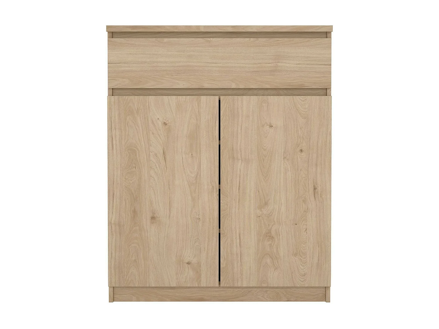 Buffet Dsanturr, Buffet du salon, Commode de salon, Garde-manger de cuisine, 80x40 h100 cm, Chêne clair