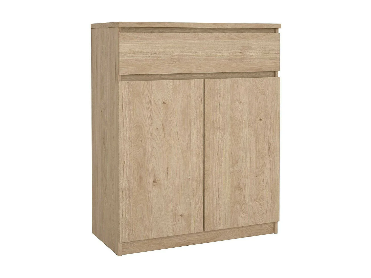 Buffet Dsanturr, Buffet du salon, Commode de salon, Garde-manger de cuisine, 80x40 h100 cm, Chêne clair