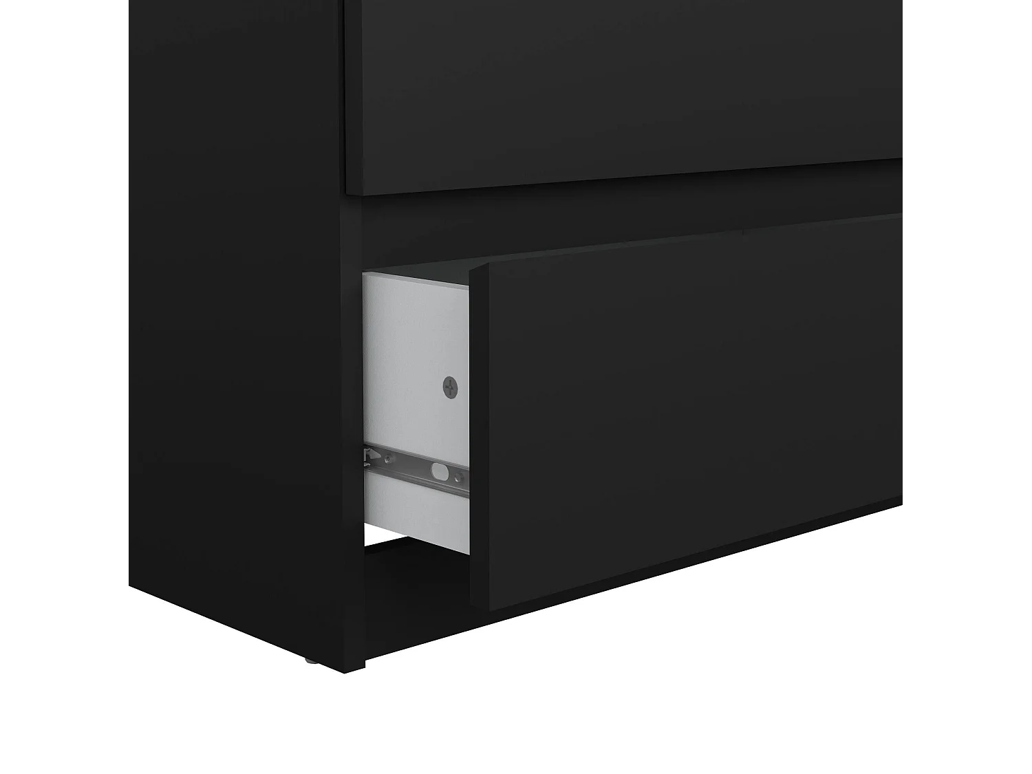 Aparador Dsaurin, Buffet de sala, Aparador de sala, Despensa de cozinha, 154x50 h68 cm, Preto