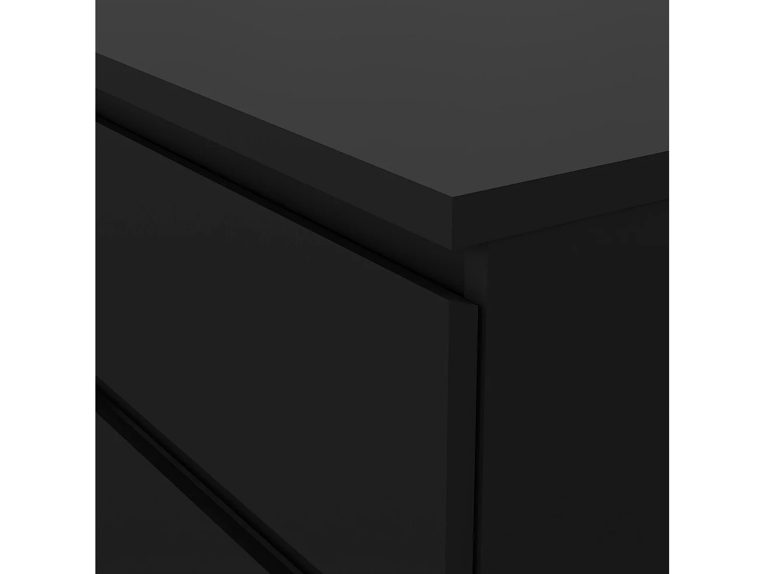 Credenza Joyce, 6 Cassetti, 50x153.8x68h cm Nero, Madia