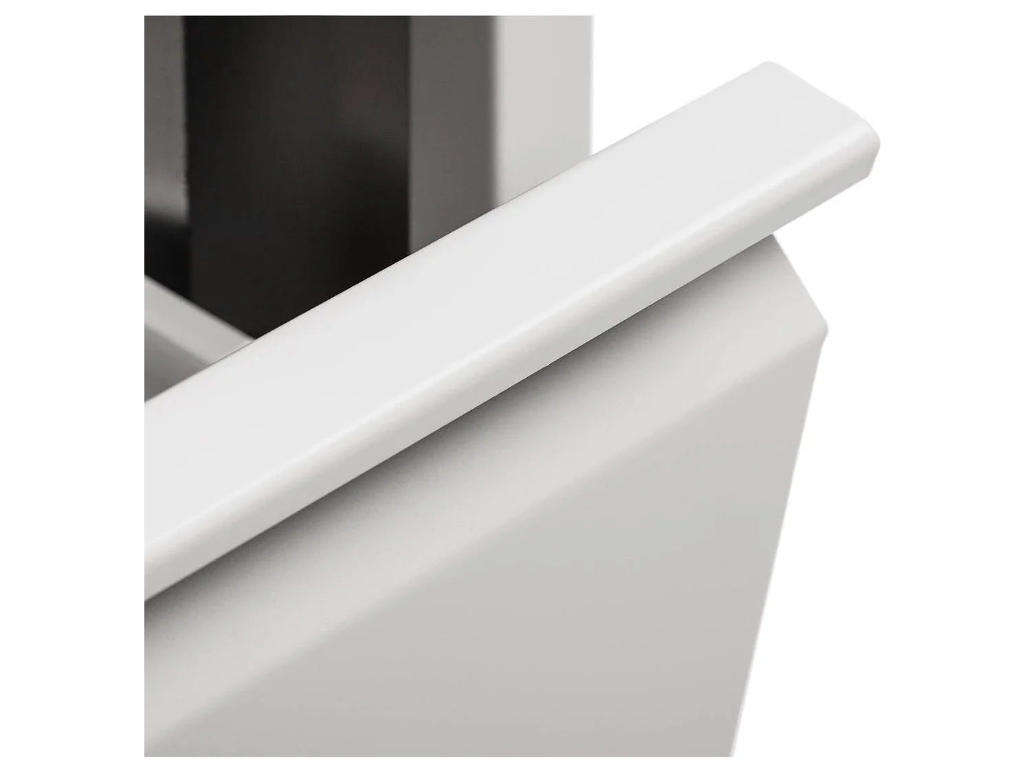 Poubelle AnuKhatun, Corbeille, Poubelle pour la collecte des déchets, Armoire à ordures, 60x25 h93 cm, Blanc