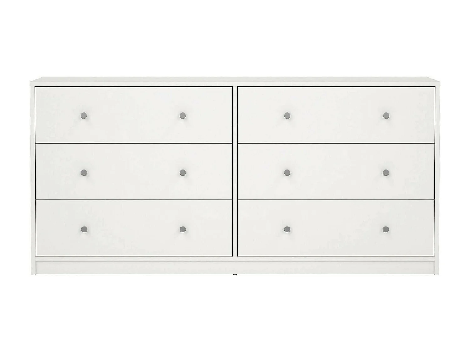 Aparador Dsanto, Bufé de salón, Aparador de salón, Despensa de cocina, 143x30 h68 cm, Blanco