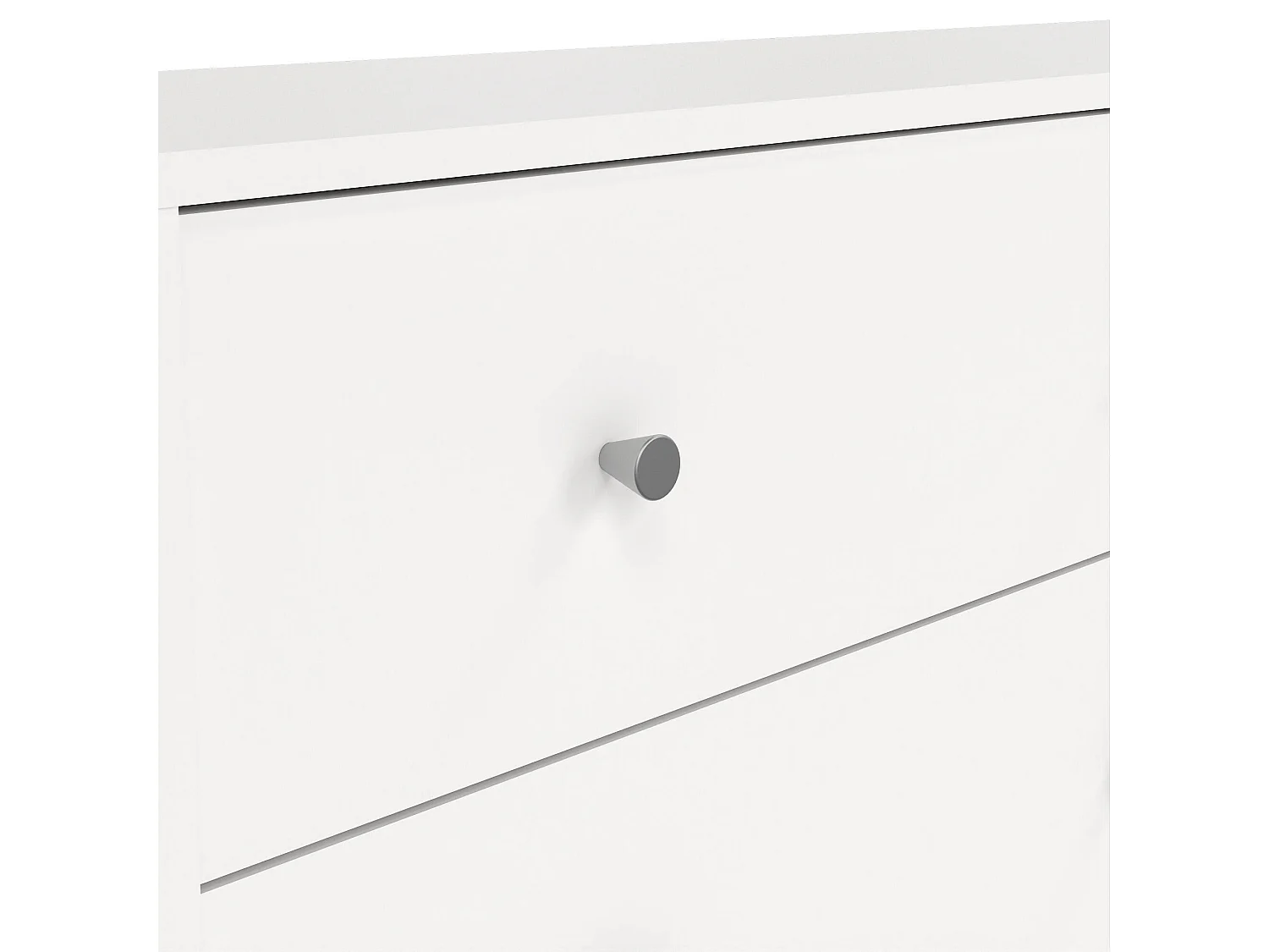 Buffet Dsanto, Buffet du salon, Commode de salon, Garde-manger de cuisine, 143x30 h68 cm, Blanc