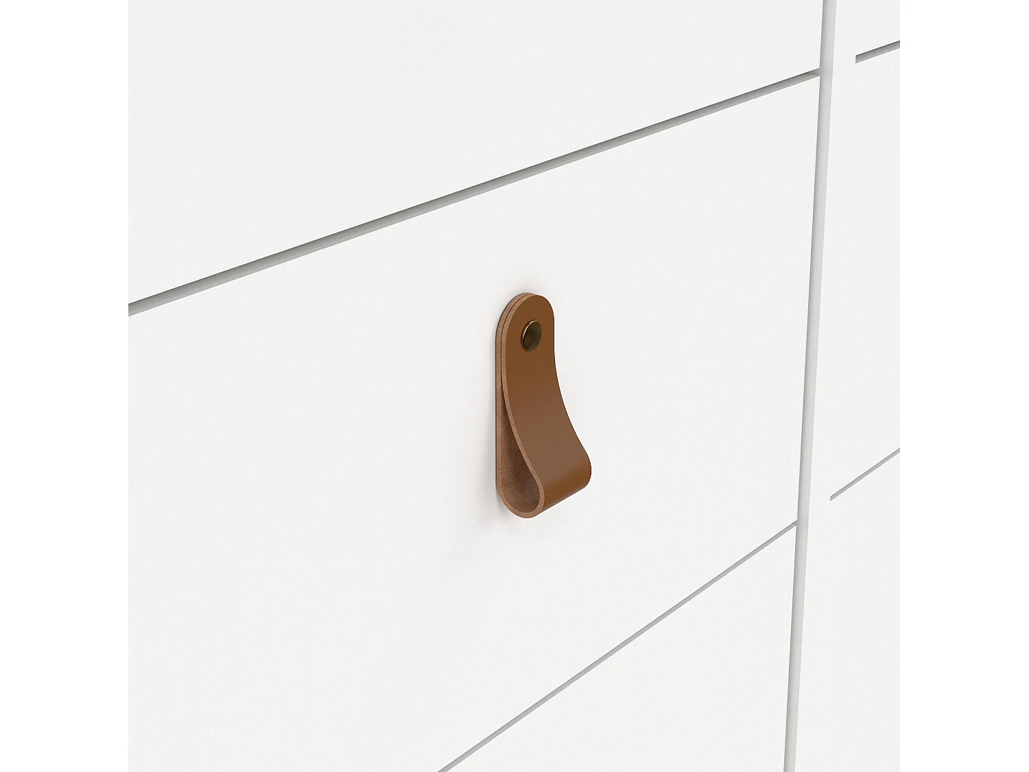 Kommode Dsart, Wohnzimmerbuffet, Wohnzimmer-Sideboard, Moderne Küchen-Speisekammer, 160x38 h80 cm, WeiÃŸ
