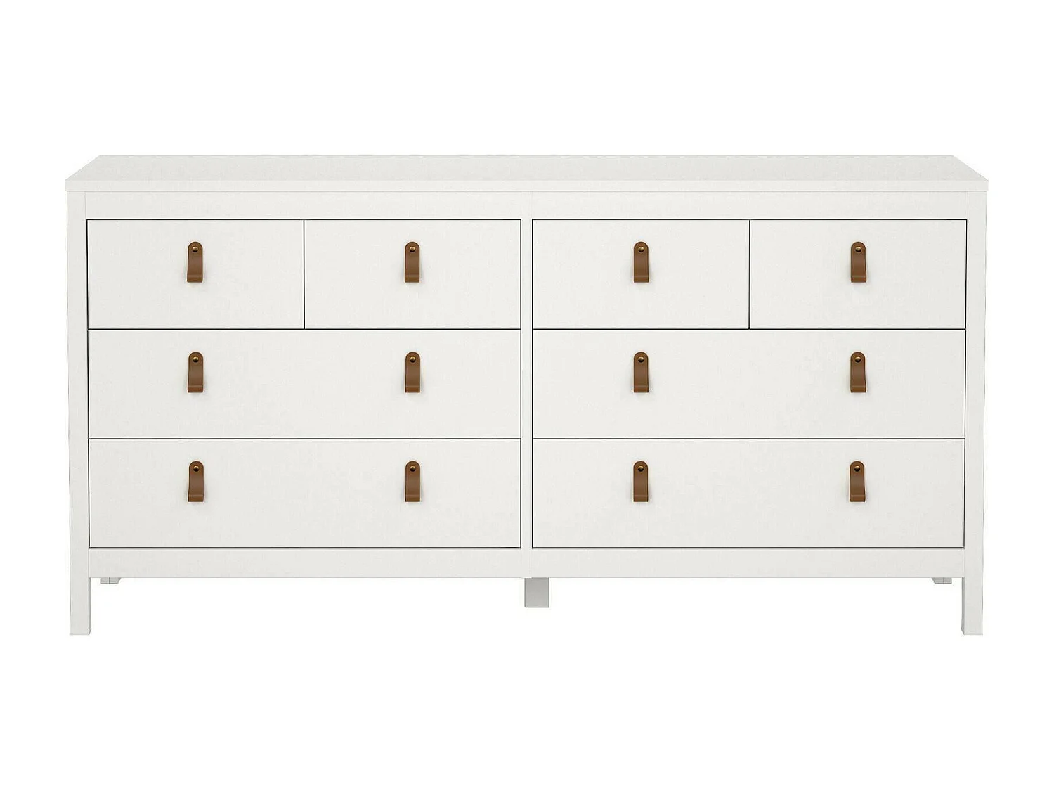 Kommode Dsart, Wohnzimmerbuffet, Wohnzimmer-Sideboard, Moderne Küchen-Speisekammer, 160x38 h80 cm, WeiÃŸ