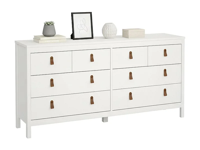 Aparador Dsart, Buffet de sala, Aparador de sala, Despensa de cozinha, 160x38 h80 cm, Branco