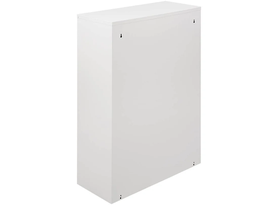 Anukhatun afvalbak, inhoud 72 (18 per bak), 60x25x93h cm wit, afvalcontainer, optionele wandmontage, 4 bakken
