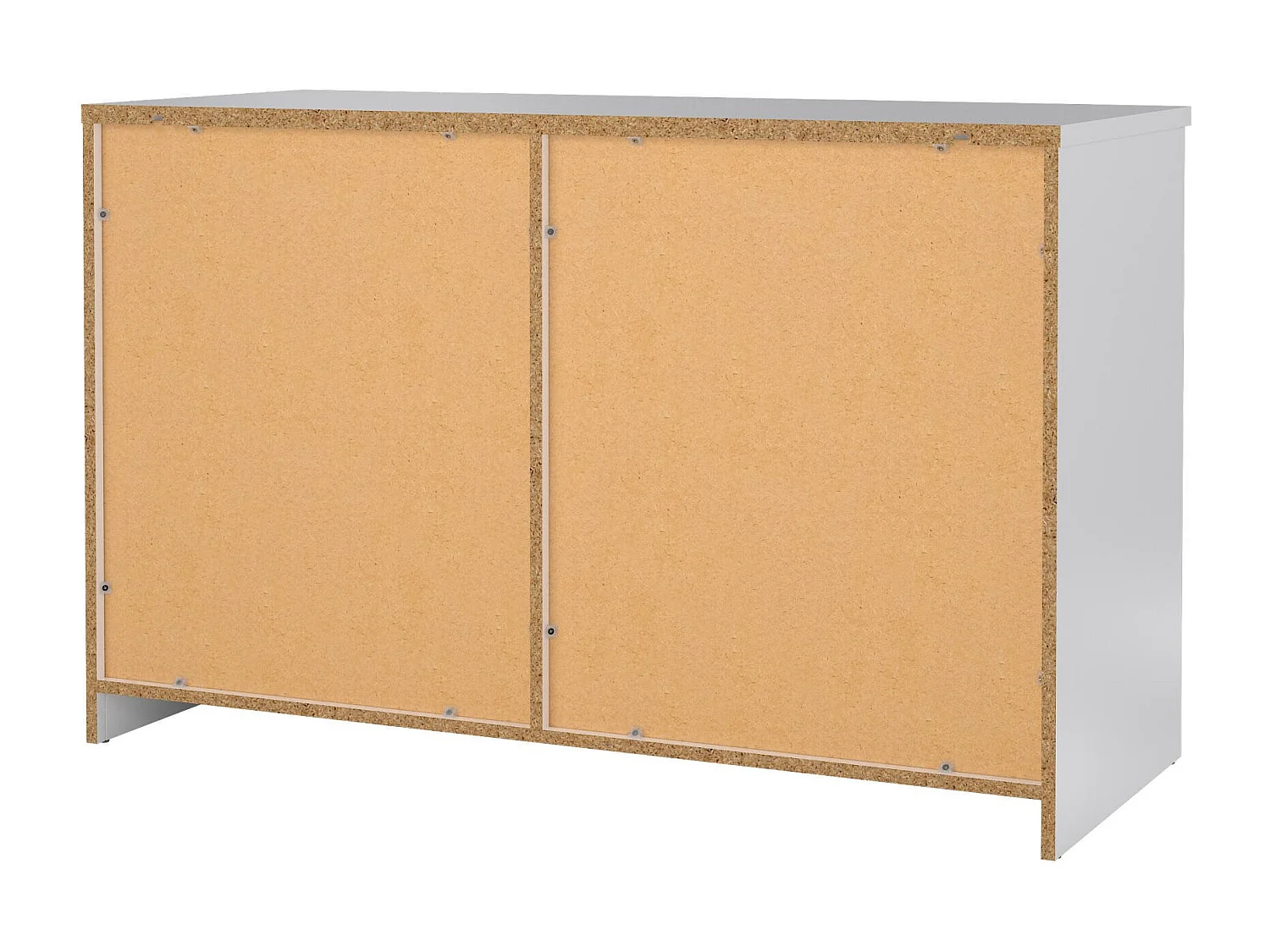 Buffet Dsatalin, Buffet du salon, Commode de salon, Garde-manger de cuisine, 119x50 h76 cm, Blanc