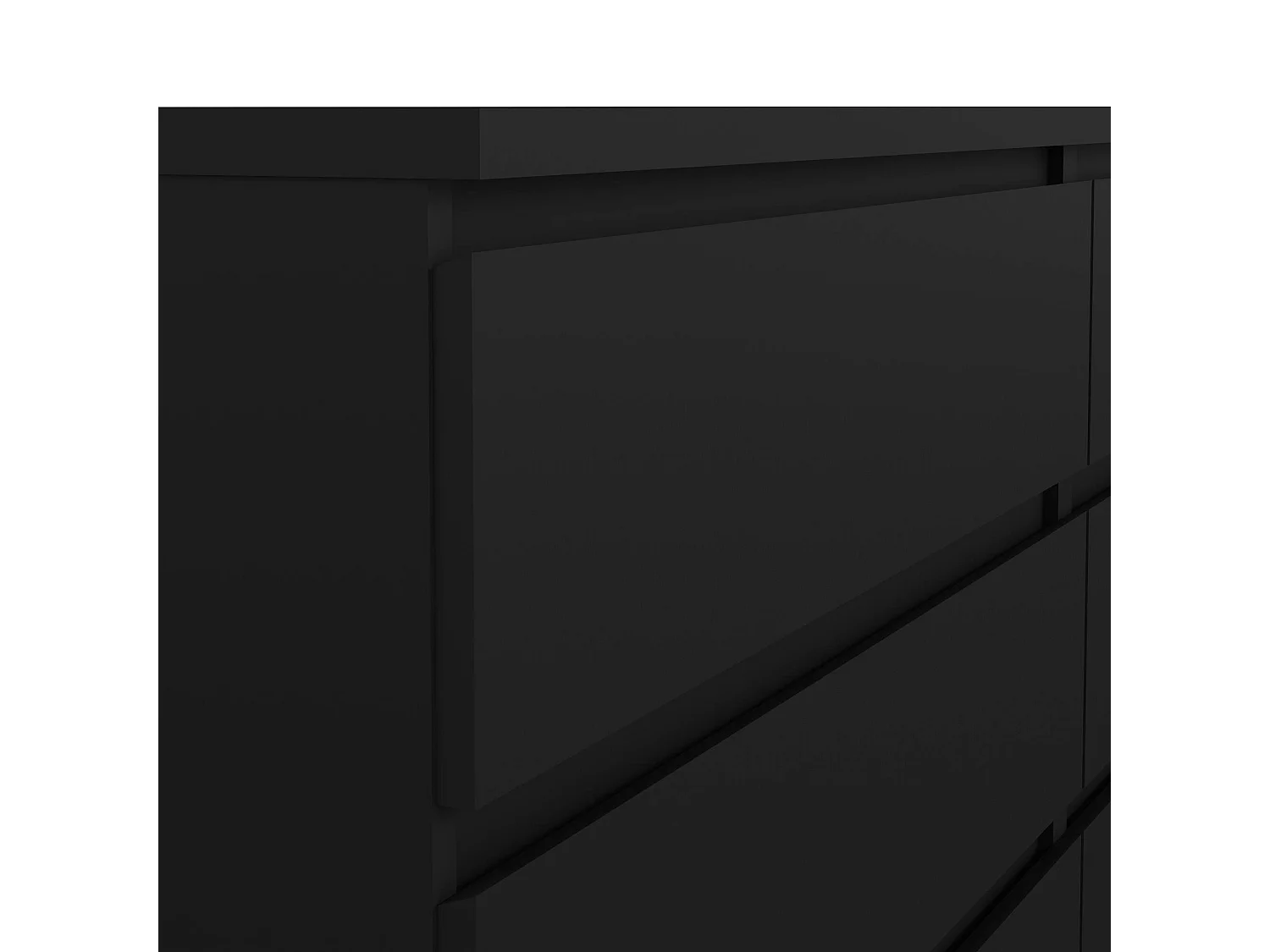 Buffet Dsanog, Buffet du salon, Commode de salon, Garde-manger de cuisine, 154x50 h70 cm, Noir