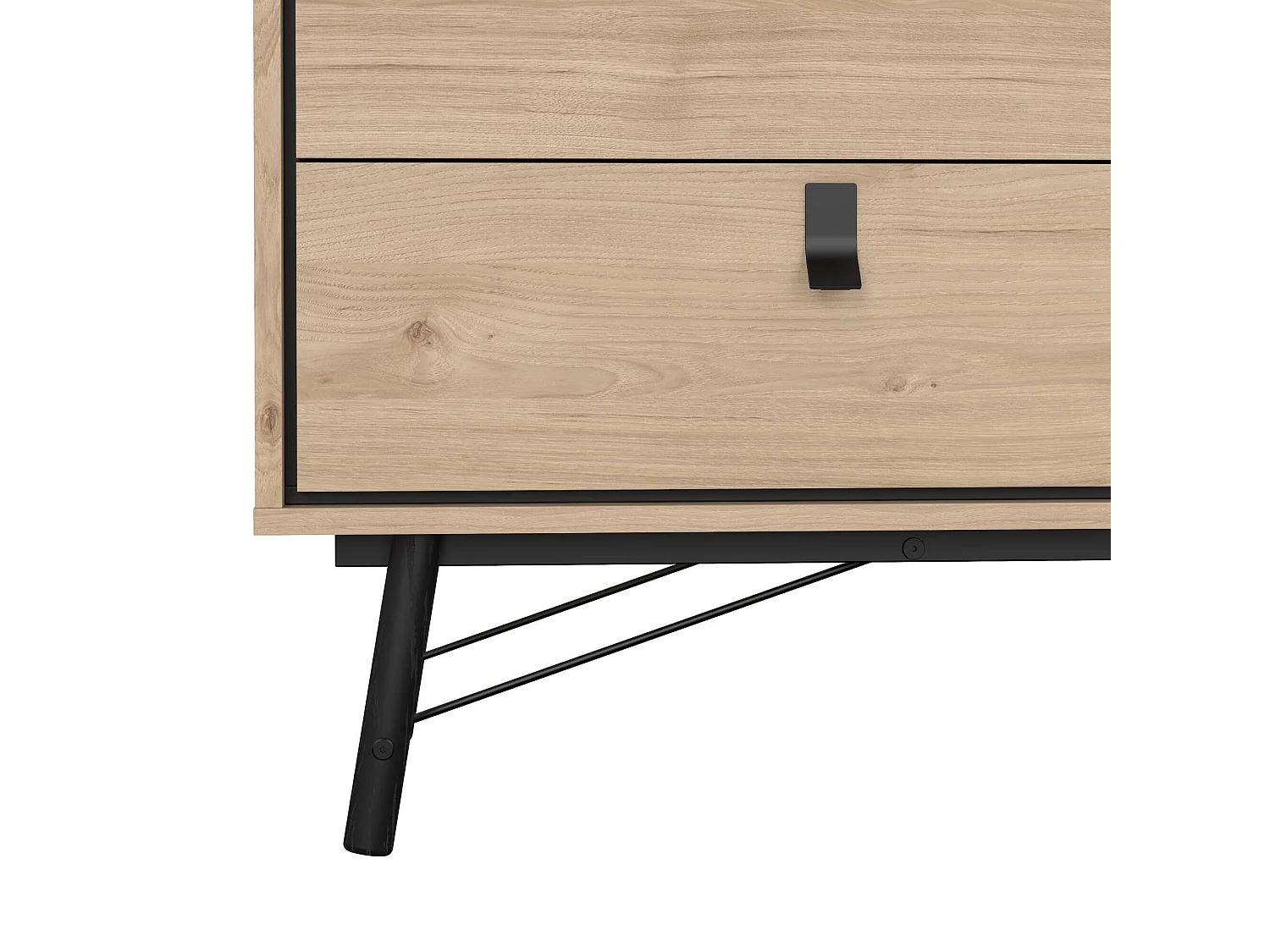 Aparador Dsalvett, Buffet de sala, Aparador de sala, Despensa de cozinha, 150x40 h95 cm, Carvalho