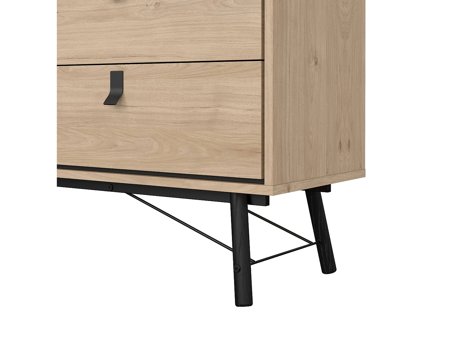 Aparador Dsalvett, Buffet de sala, Aparador de sala, Despensa de cozinha, 150x40 h95 cm, Carvalho