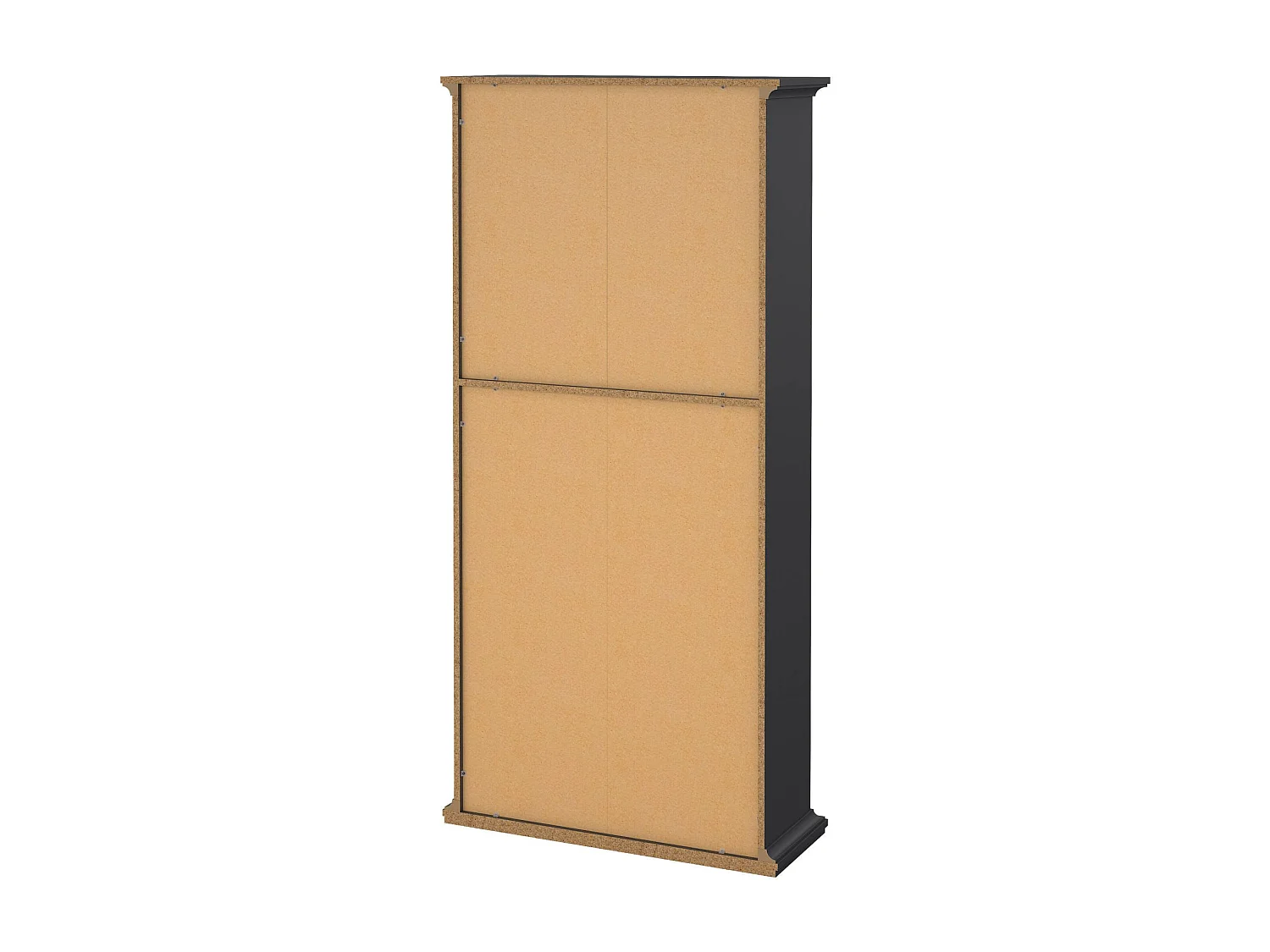 Bibliothèque Dtaran, Etagère de bureau, Porte-livre mobile, Librairie, 96x37 h201 cm, Gris