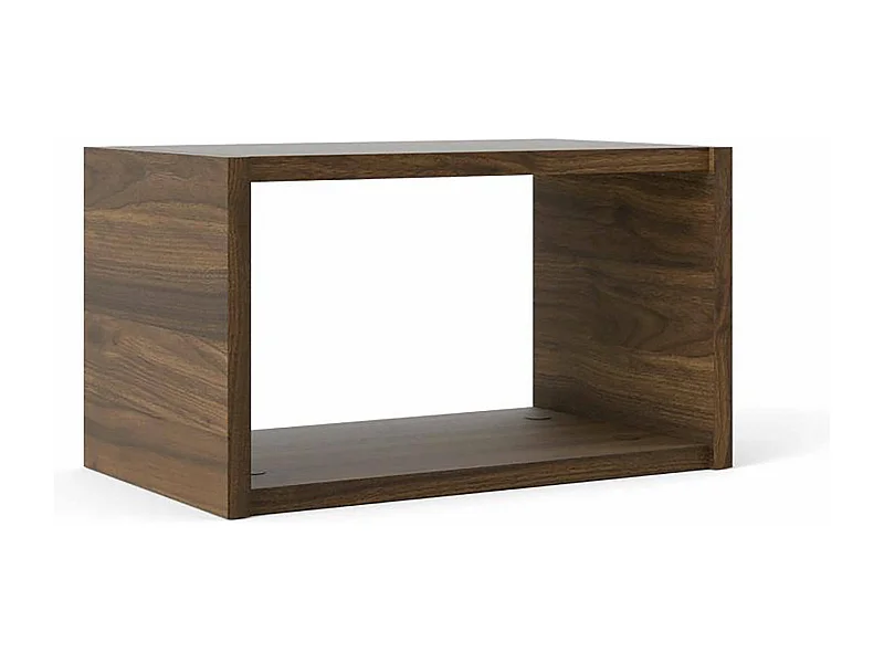 Regal Dtess, Gestell, Wandregal, Mehrzweckregale, 44x25 h26 cm, Nussbaum