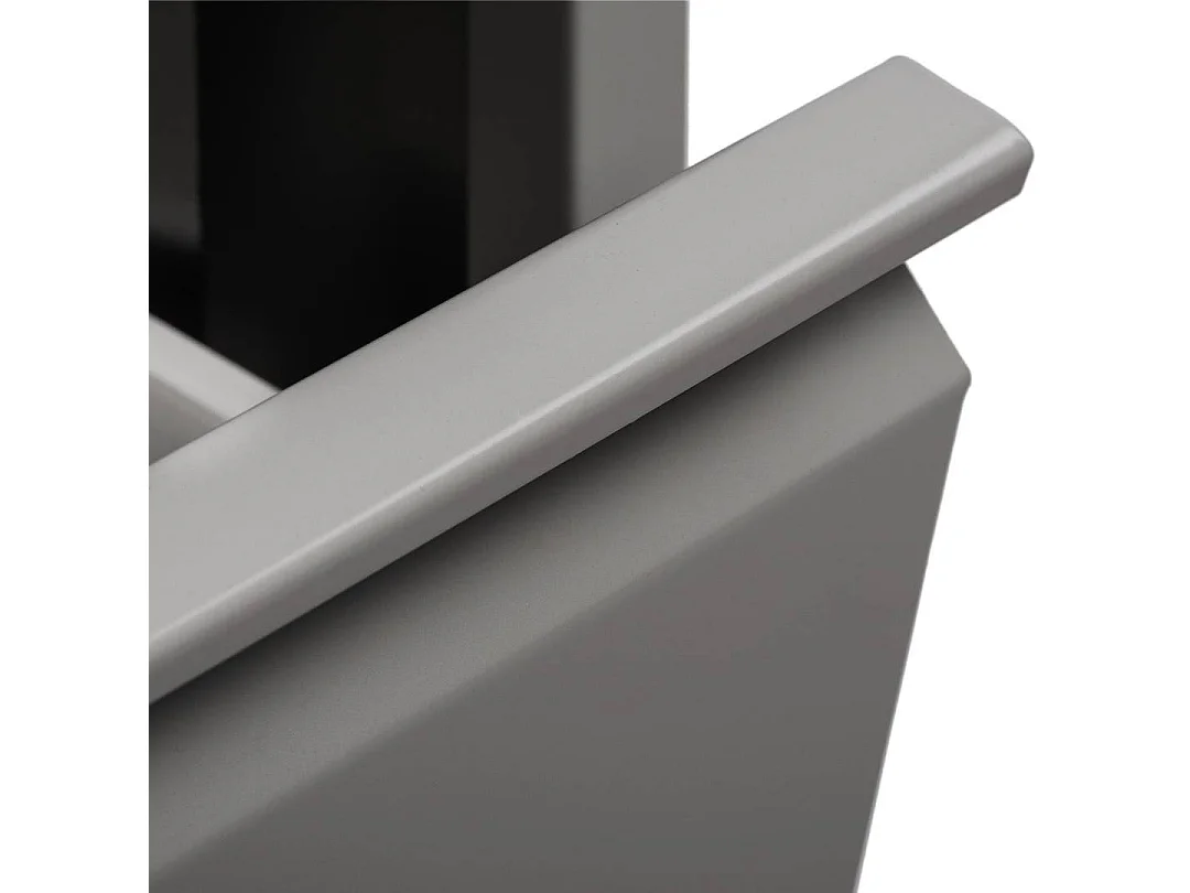 Dmora Prullenbak Achros 25x60x92.5h cm Grijs Capaciteit 72 (18 per Bak) 4 Inzetbakken, Uittrekbare Bak