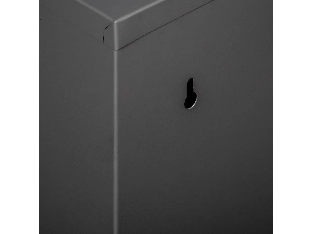 Poubelle Borja, Corbeille, Poubelle pour la collecte des déchets, Armoire à ordures, 60x25 h93 cm, Noir