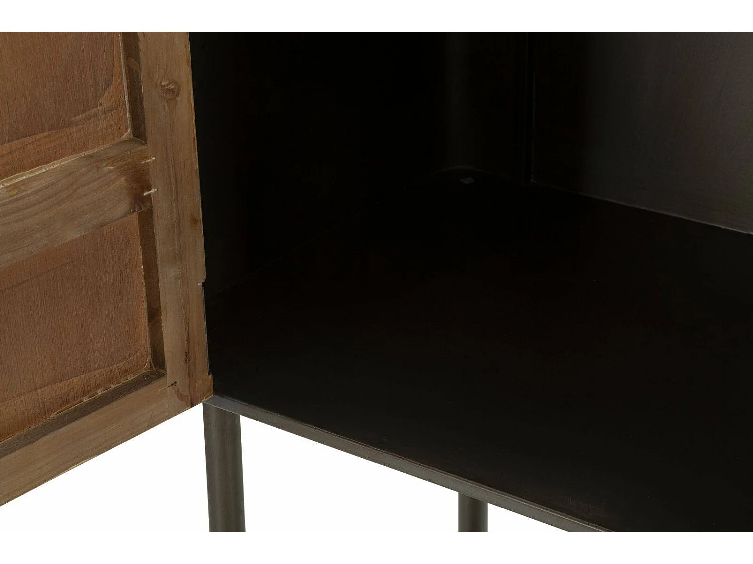 Mueble de televisión Quilt, Aparador de salón, Mueble bajo para TV, Base de pared equipada, 100x42 h110 cm, Gris y Marrón