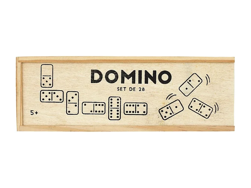 Jeu de Dominos 28 Pièces ivoire et noir