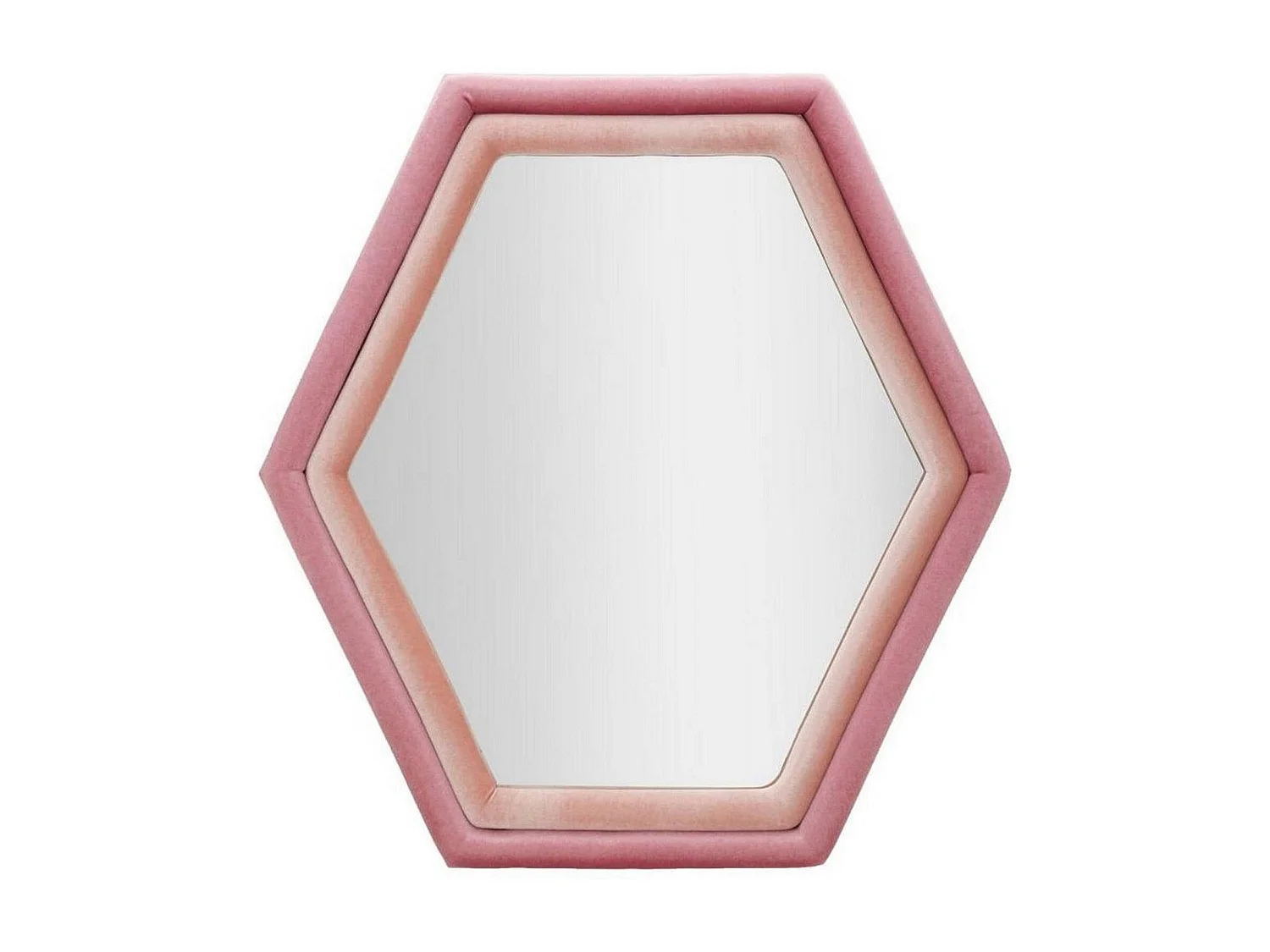 Miroir Balla, Verre miroité, Objet d'ameublement mural, Décoration avec miroir, 75x4 h80 cm, Rose