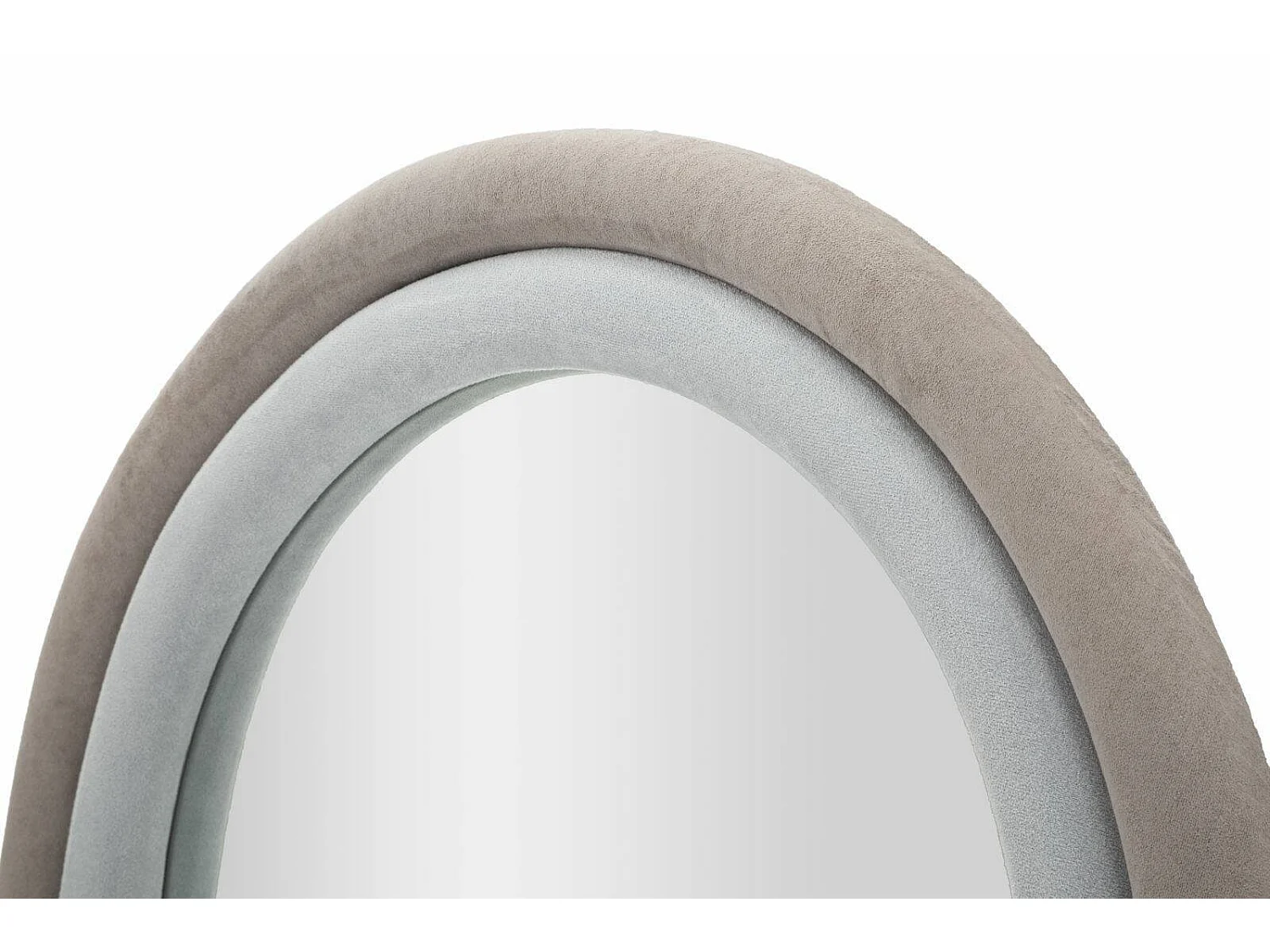 Specchio Segal, Materiale Struttura in Tessuto, 4x160h cm Grigio Tortora