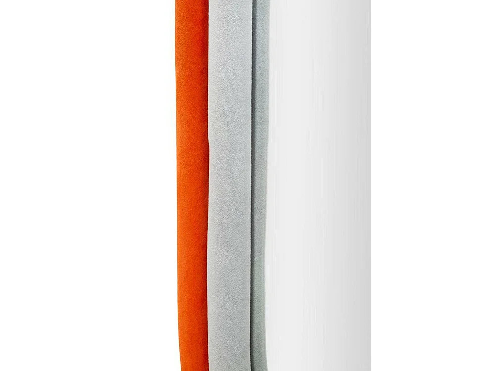 Miroir Marinetti, Verre miroité, Objet d'ameublement mural, Décoration avec miroir, 60x4 h90 cm, Orange et Gris