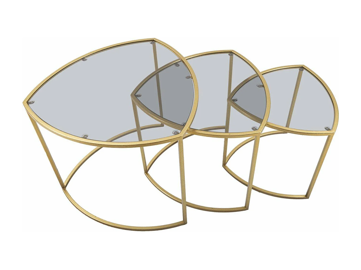 Mesa de centro Adrian, Mesa de centro baixa, Porta-revistas para sofá, Prateleira de sala, 60x60 h50 cm, Dourado