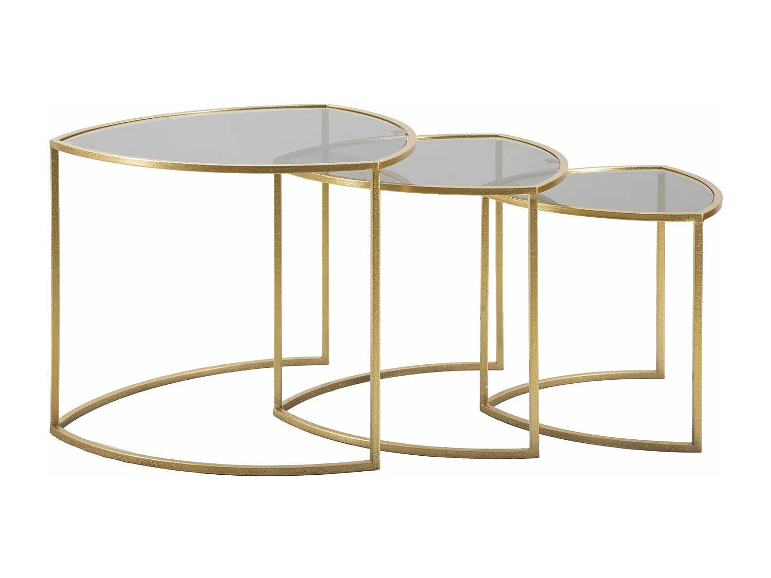 Wohnzimmertisch Adrian, Niedriger Wohnzimmertisch, Kaffeeregal, Couchtisch für Sofa, 60x60 h50 cm, Gold