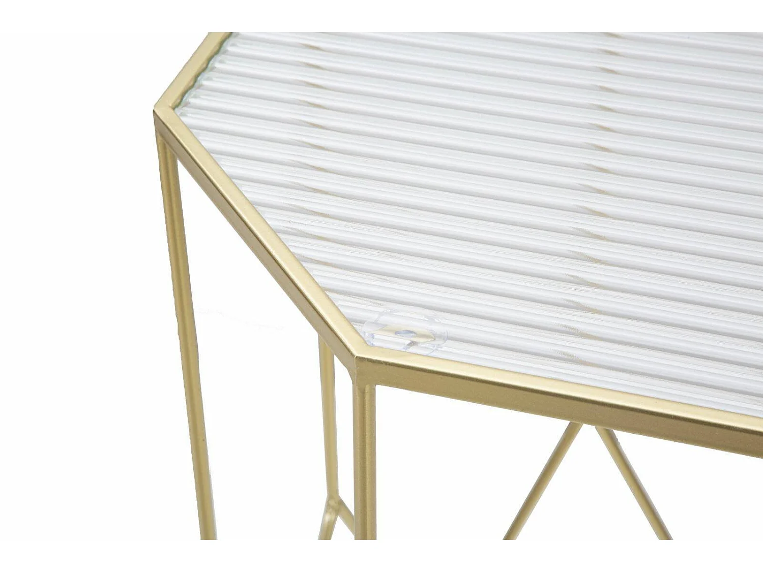 Wohnzimmertisch George, Niedriger Wohnzimmertisch, Kaffeeregal, Couchtisch für Sofa, Gold, 50x46 h100 cm