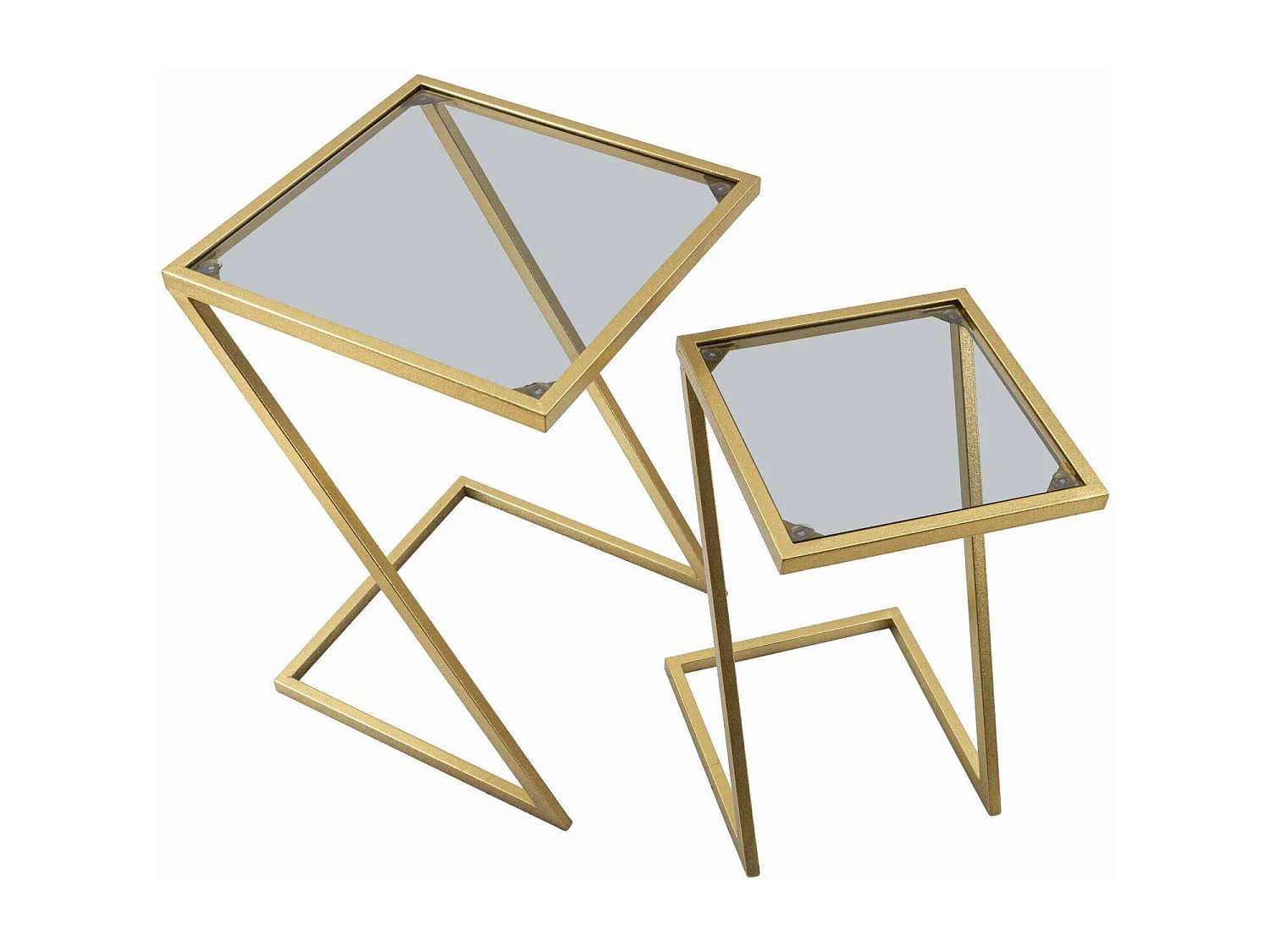 Tavolino da Salotto Ono, Cassetti, 40x40x60h cm oro