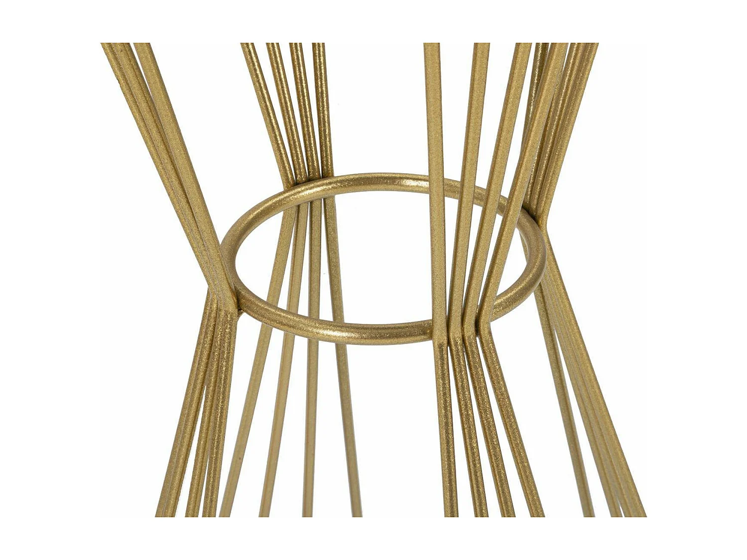 Table basse Agnes, Table basse, Porte-revues pour canapé, Etagère de salon, 40x40 h80 cm, Or