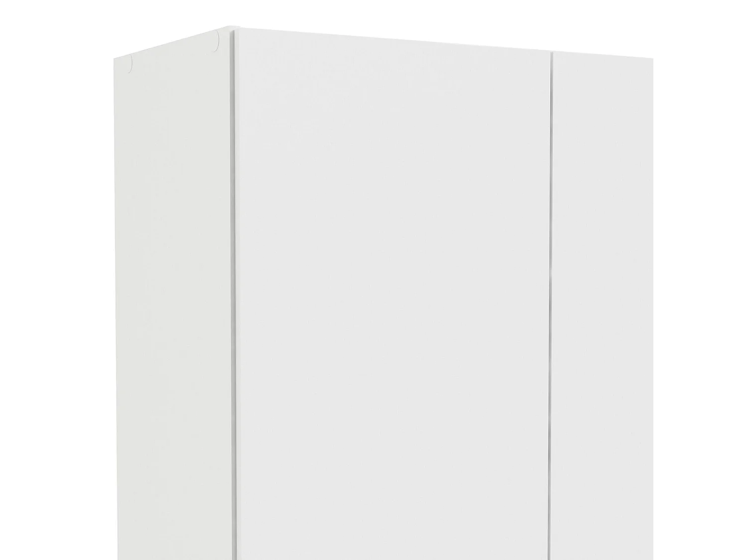 Kleiderschrank 2 Türen Amylya, Schlafzimmermöbel, Schrank, Garderobe, 79x36 h170 cm, WeiÃŸ