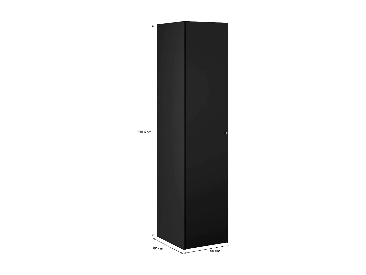 Armario 1 puerta\ Mexico, Muebles multifuncionales, Zapatero, Armario para zapatos, 60x50 h219 cm, Negro