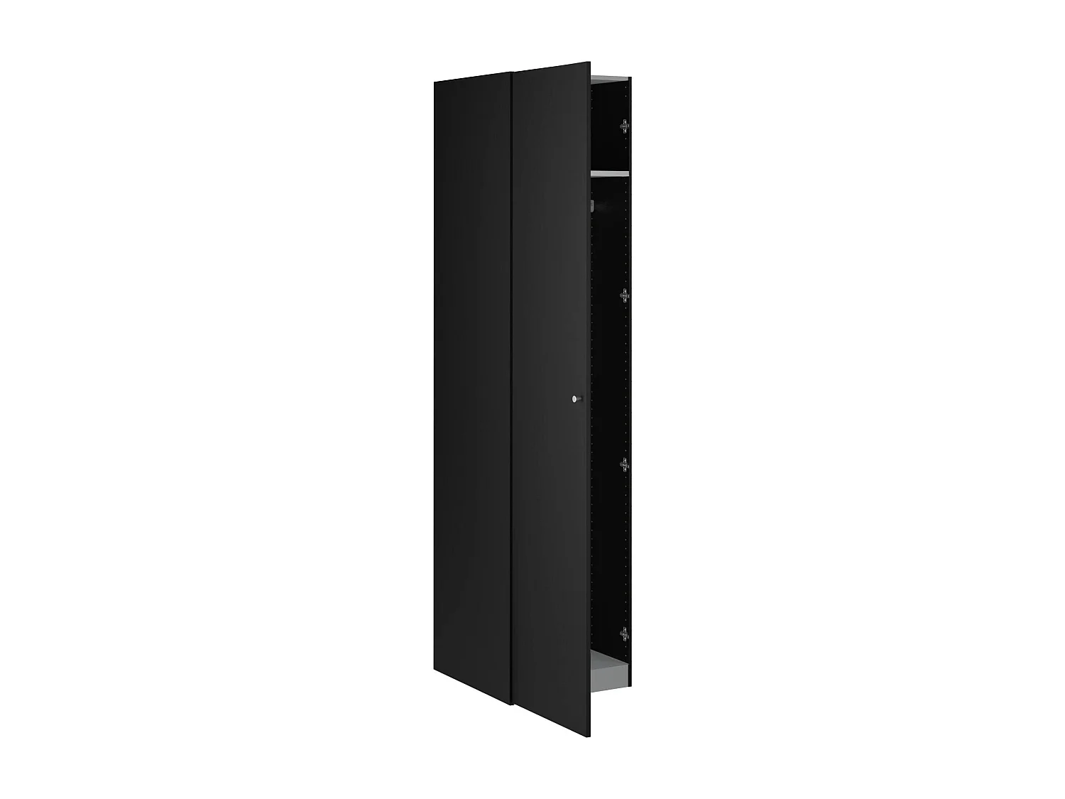 Armario 1 puerta\ Mexico, Muebles multifuncionales, Zapatero, Armario para zapatos, 60x50 h219 cm, Negro
