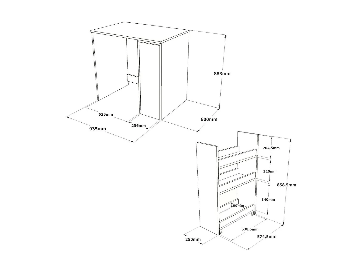 GroÃŸer Mehrzweckschrank Dpolengh, Multifunktionale Möbel, Schuhschrank, Besenschrank, 94x60h88 cm, Walnuss und WeiÃŸ