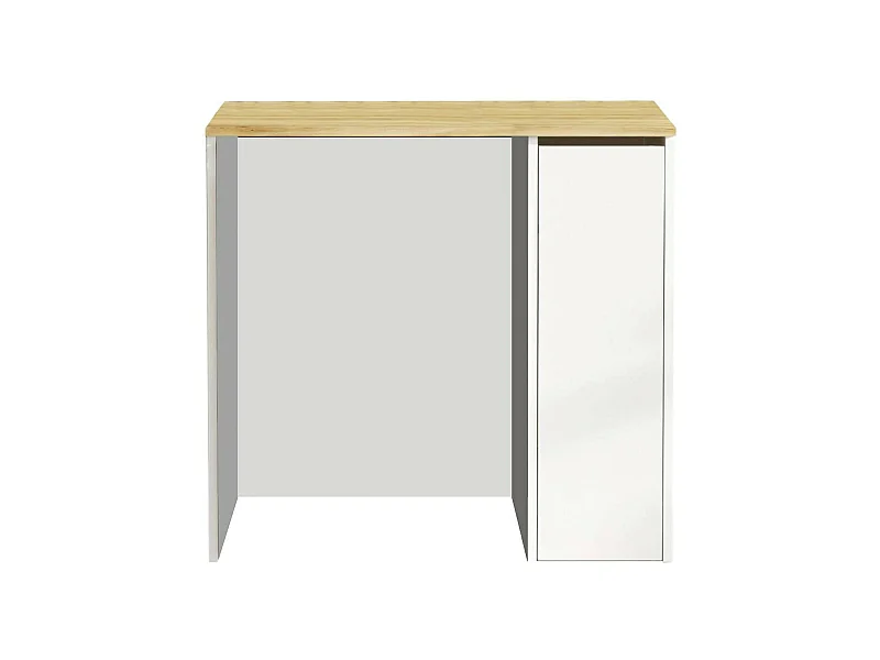 Grande armoire polyvalente Dpolengh, Meubles multifonctionnels, Casier à chaussures, Support à chaussures pour armoire, 94x60h88 cm, Noyer et Blanc