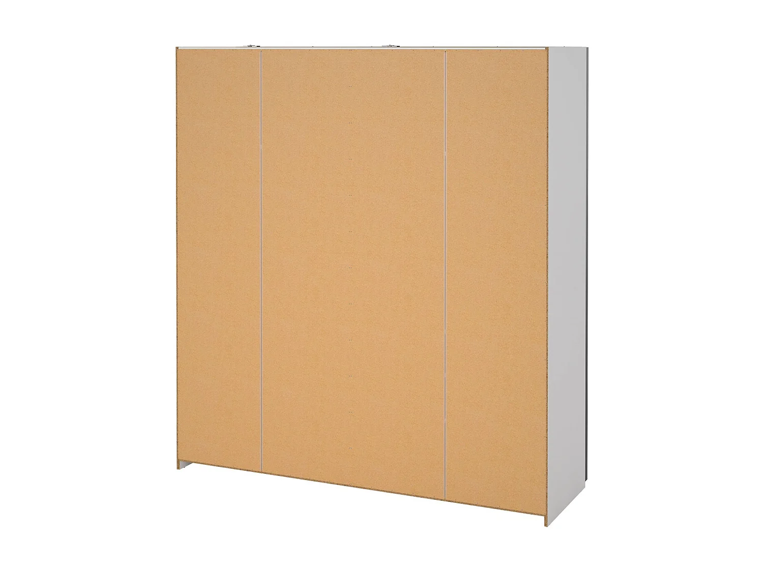 Kleiderschrank 2 Türen Cerreto, Schlafzimmermöbel, Schrank, Garderobe, 182x64 h202 cm, Eiche und WeiÃŸ